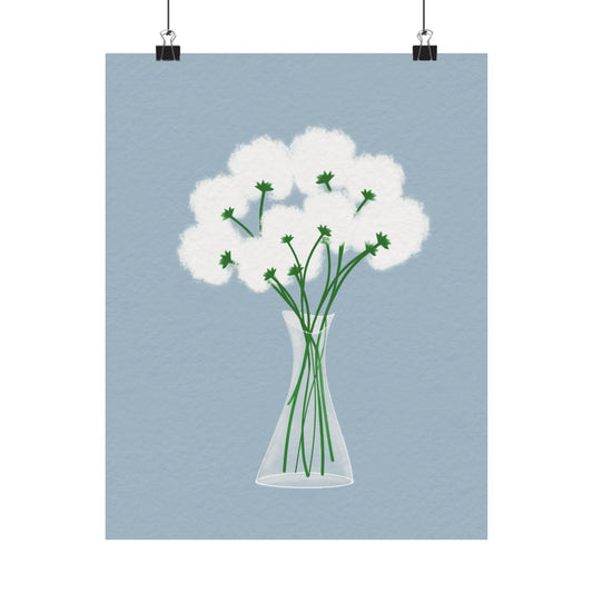 Gentle Bloom - Frameless Art Print for Cozy Home Decor