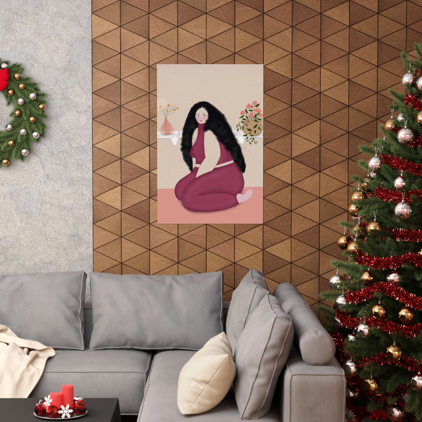 Soft Bloom -  Frameless Art Print for Cozy Home Decor