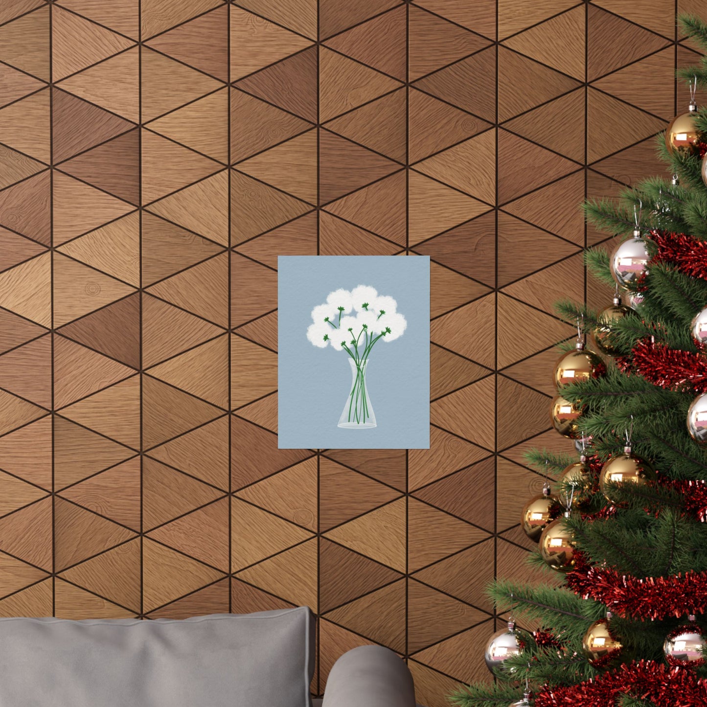 Gentle Bloom -  Frameless Art Print for Cozy Home Decor