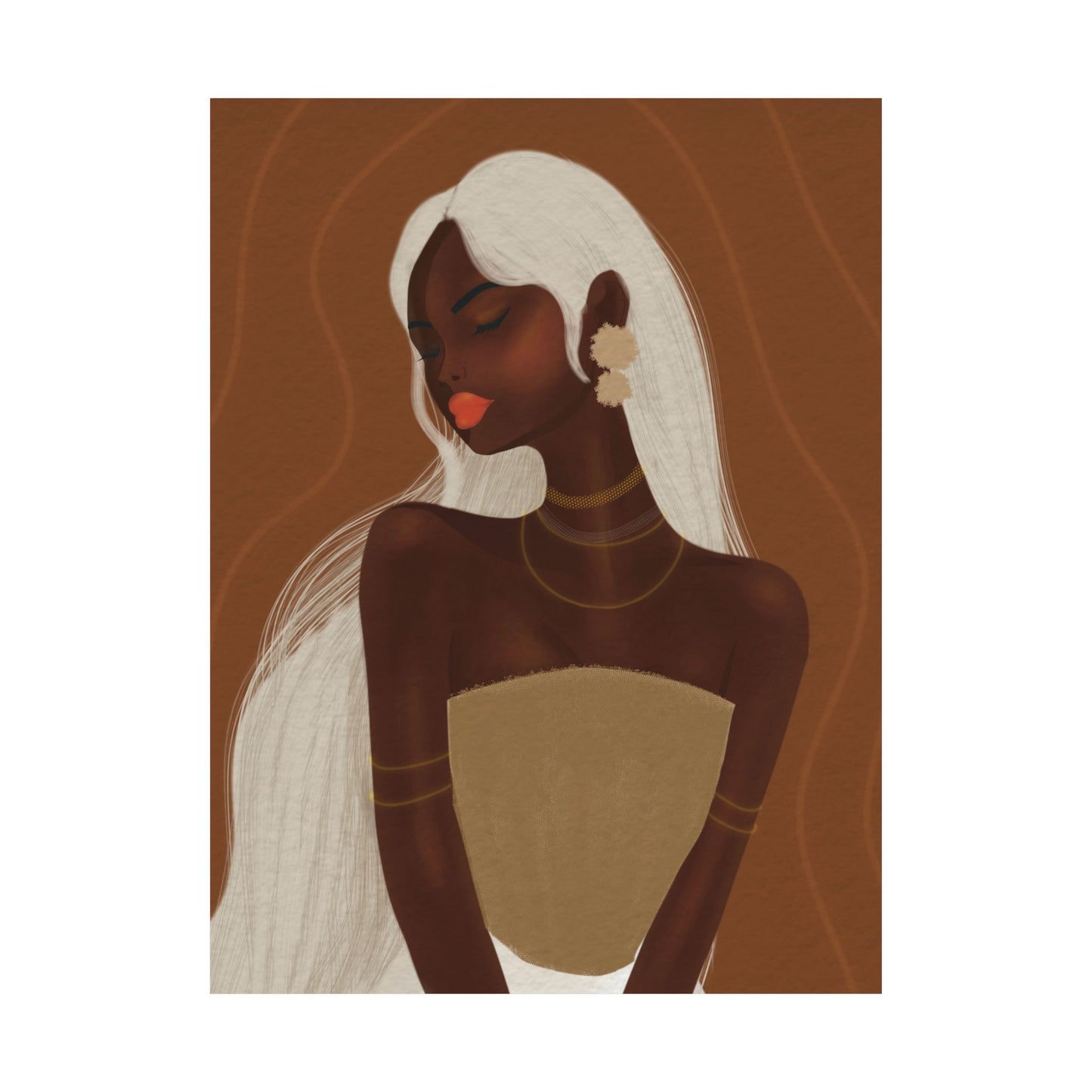 Goddess beauty-  Frameless Art Print for Cozy Home Decor