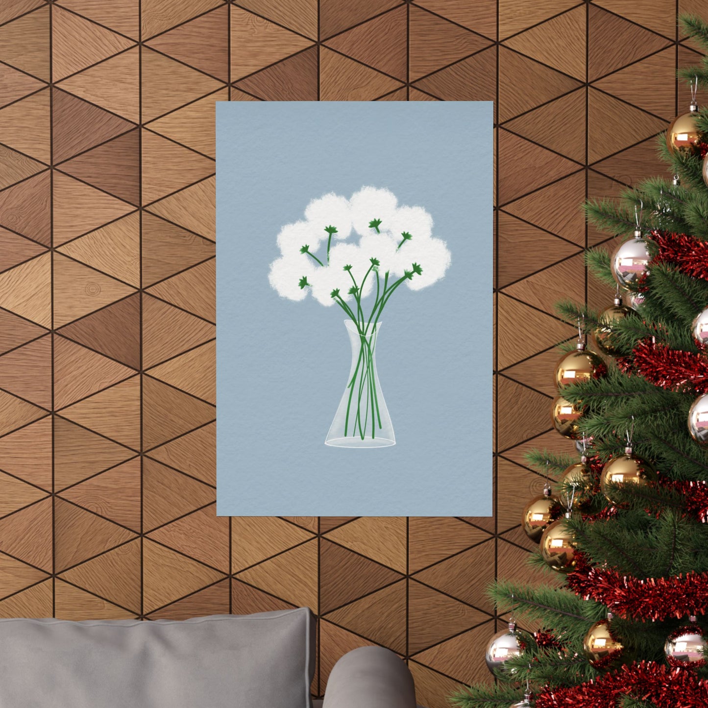 Gentle Bloom -  Frameless Art Print for Cozy Home Decor