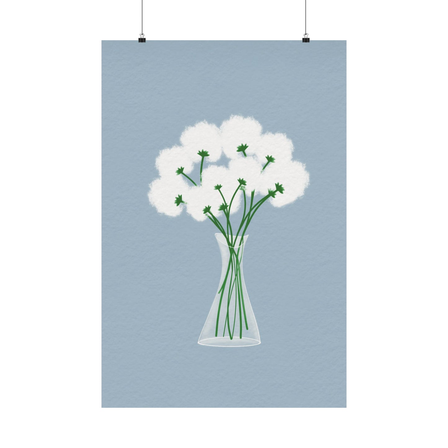 Gentle Bloom -  Frameless Art Print for Cozy Home Decor