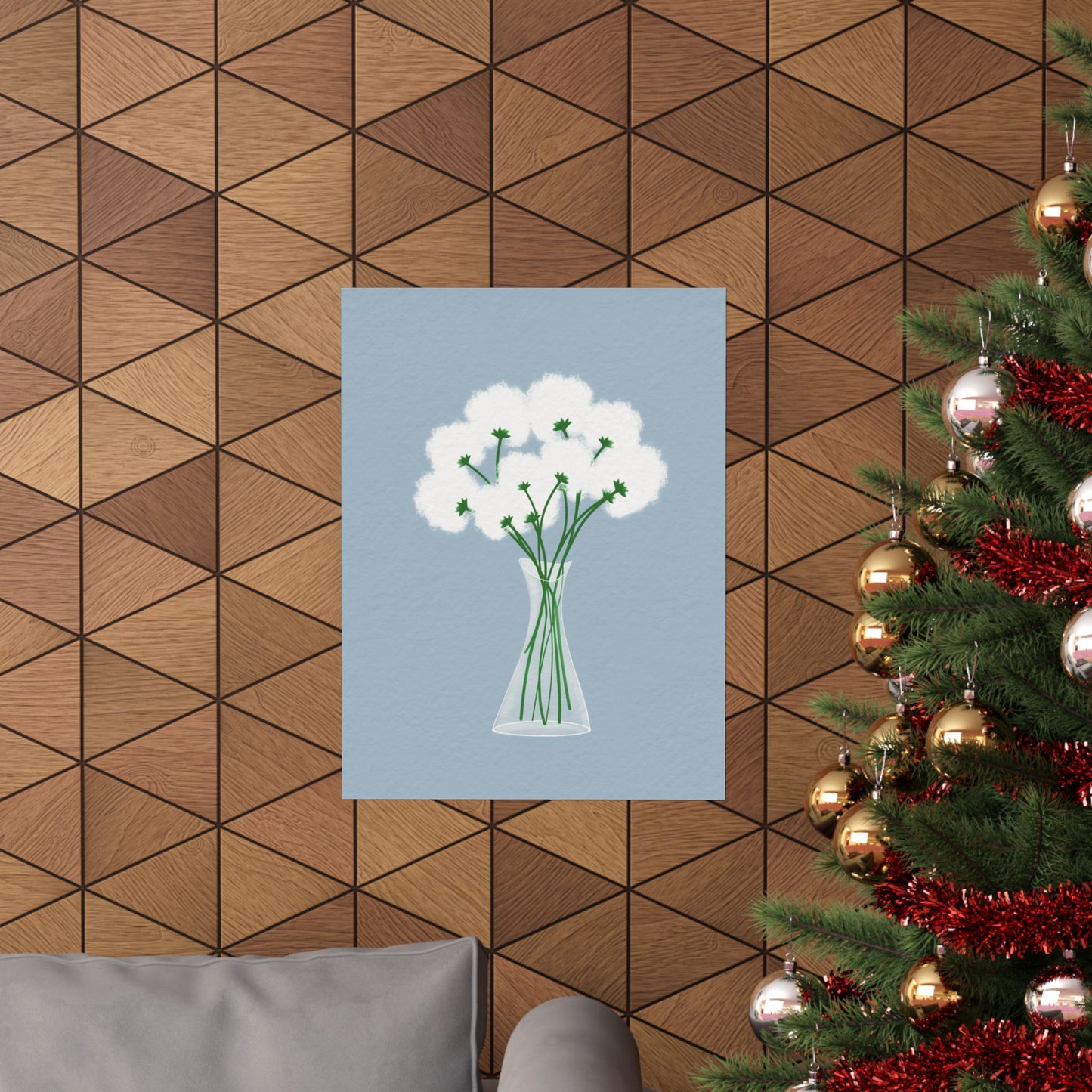 Gentle Bloom -  Frameless Art Print for Cozy Home Decor