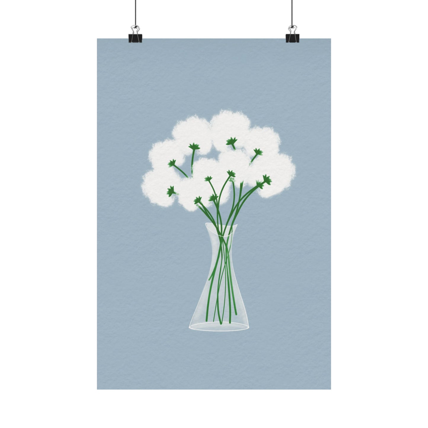 Gentle Bloom -  Frameless Art Print for Cozy Home Decor