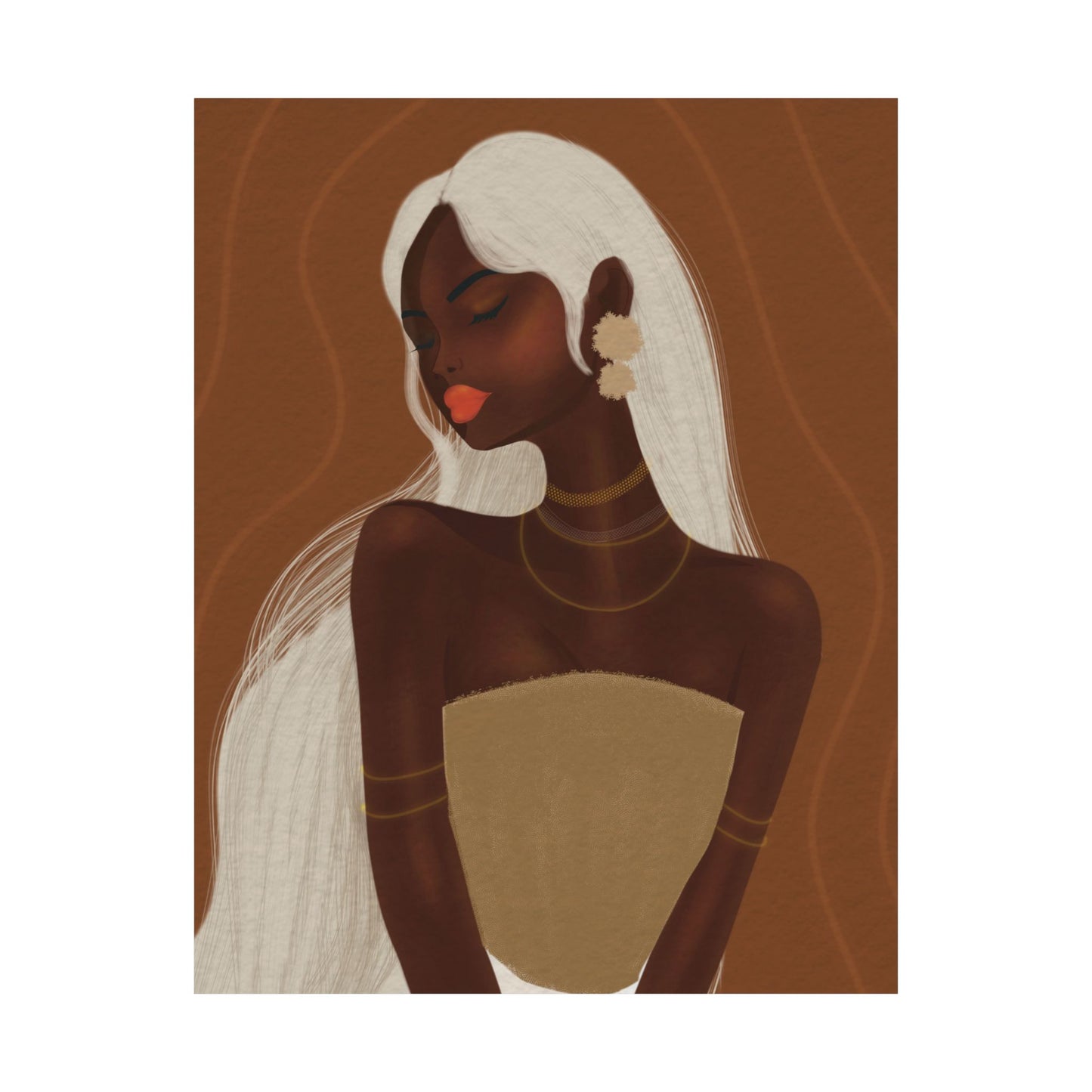 Goddess beauty-  Frameless Art Print for Cozy Home Decor