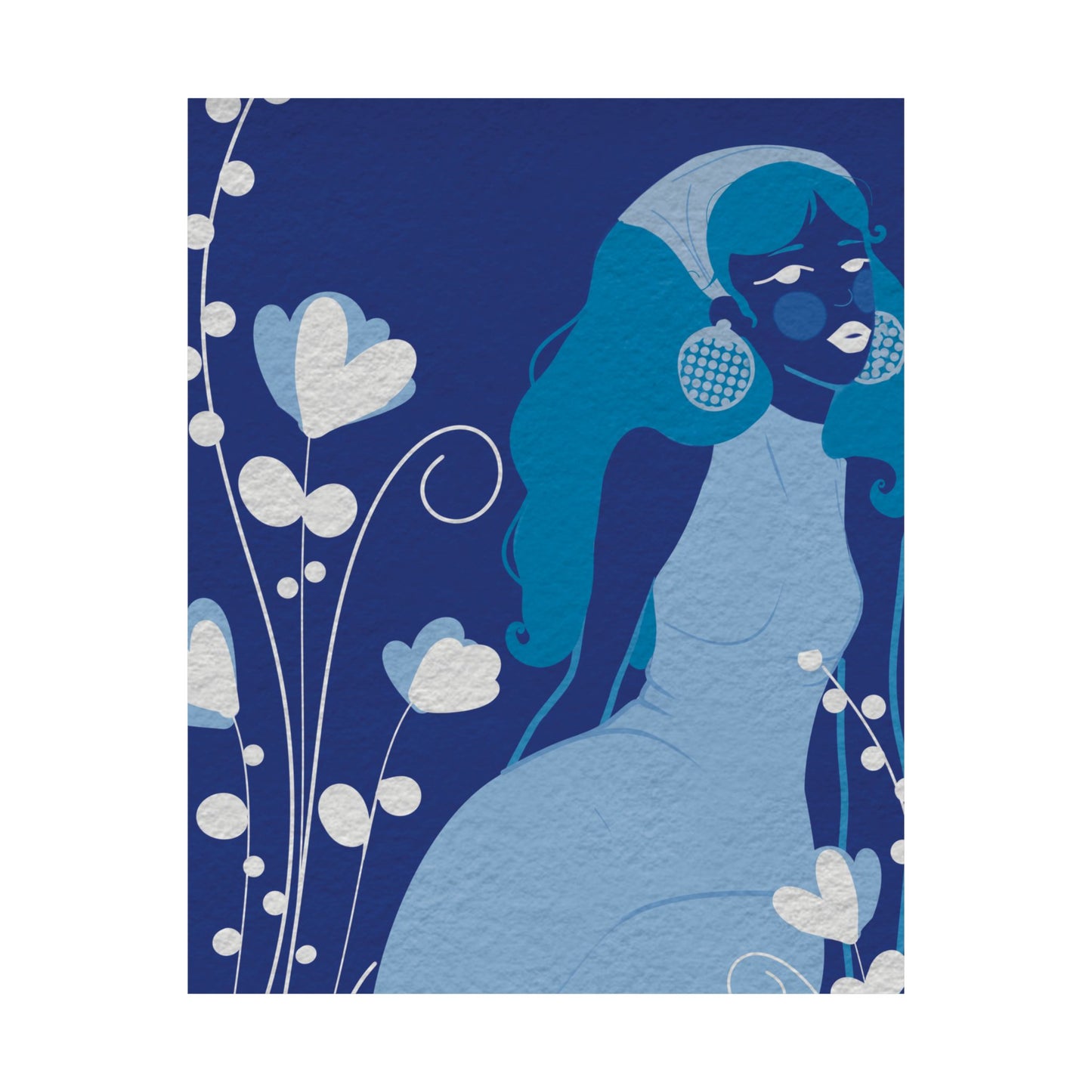 Feeling blue -  Frameless Art Print for Cozy Home Decor