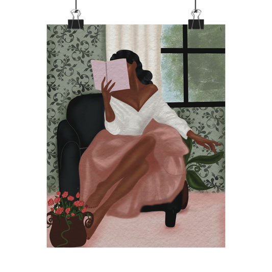 Elegant Solitude -  Frameless Art Print for Cozy Home Decor