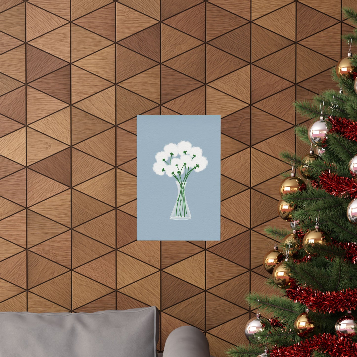 Gentle Bloom -  Frameless Art Print for Cozy Home Decor