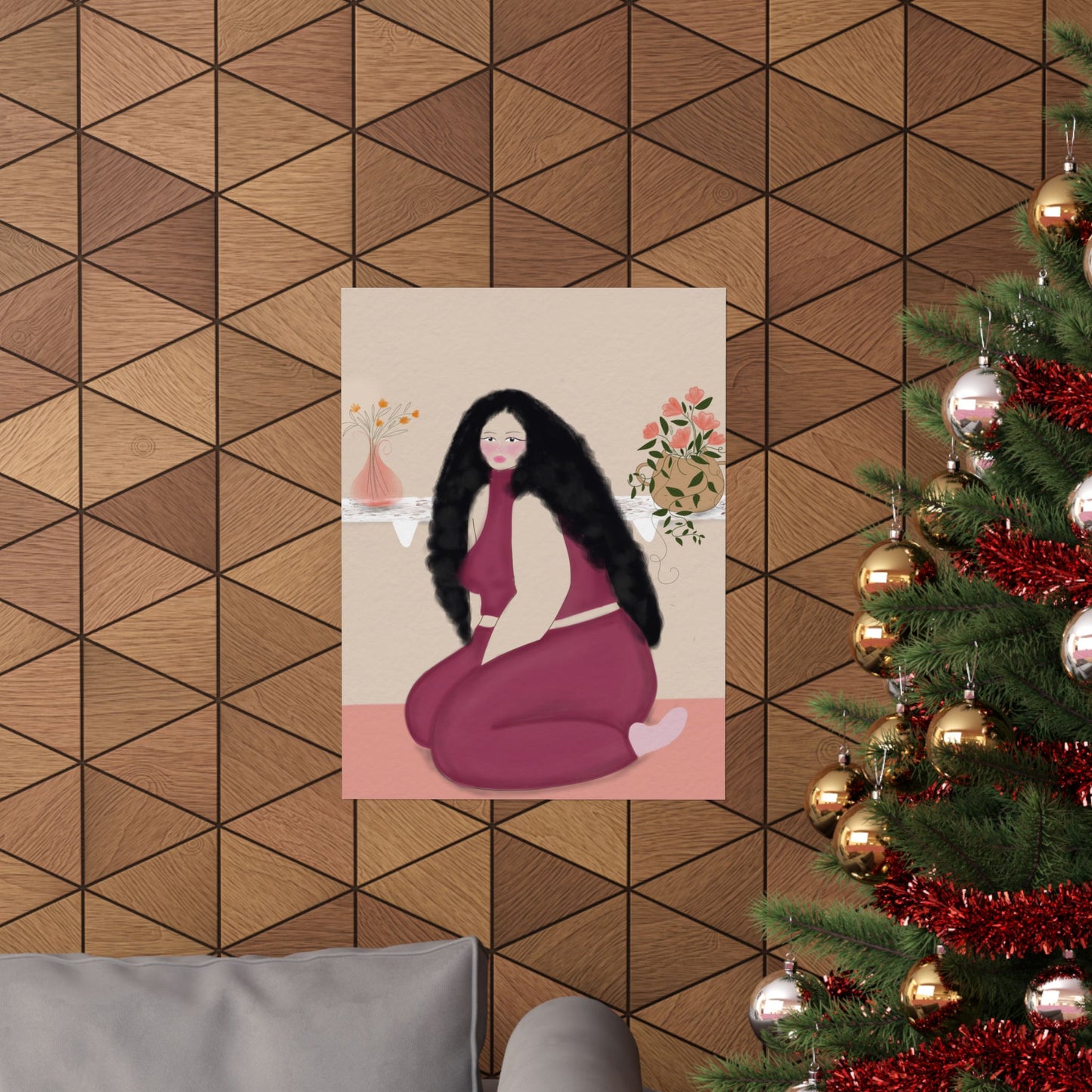 Soft Bloom -  Frameless Art Print for Cozy Home Decor