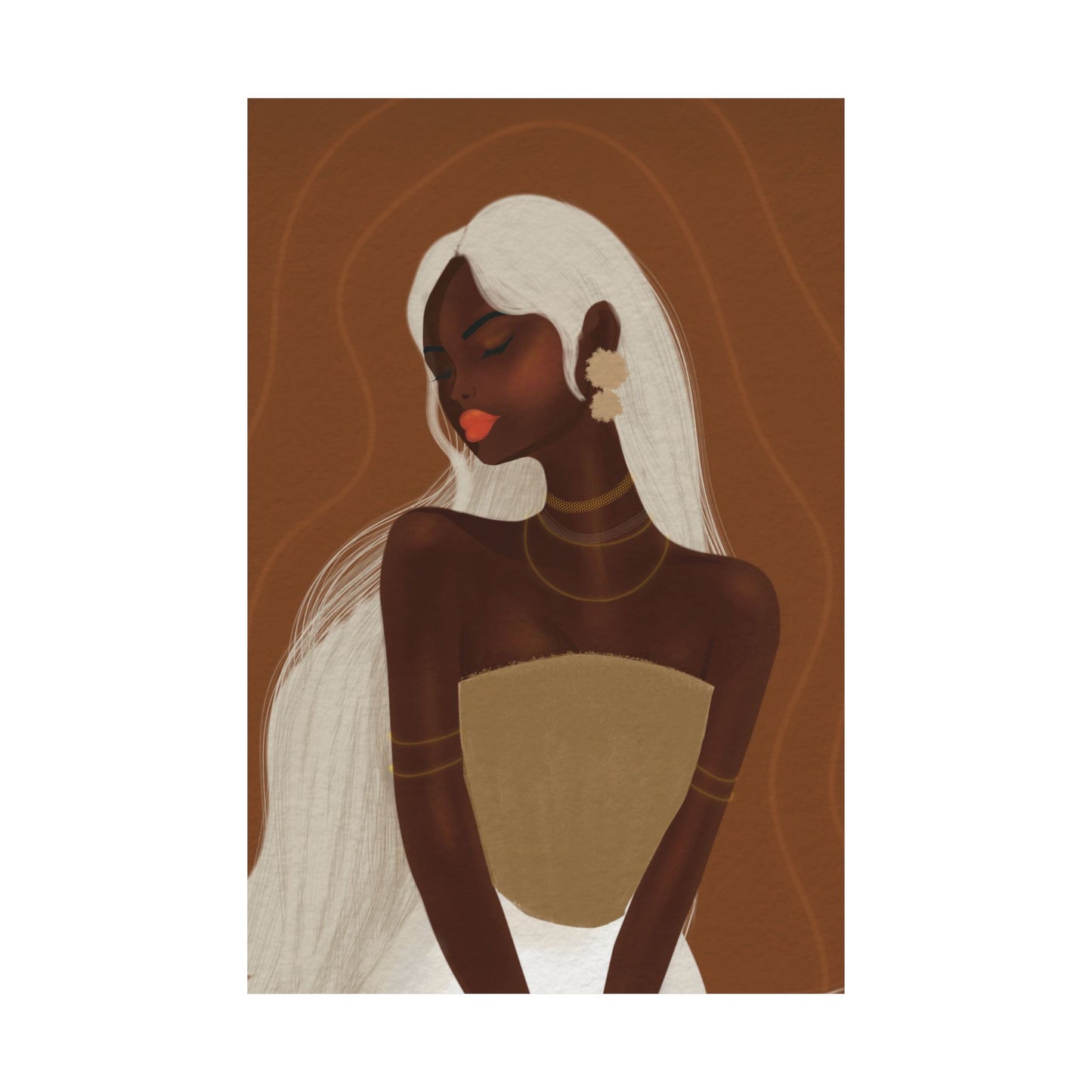 Goddess beauty-  Frameless Art Print for Cozy Home Decor