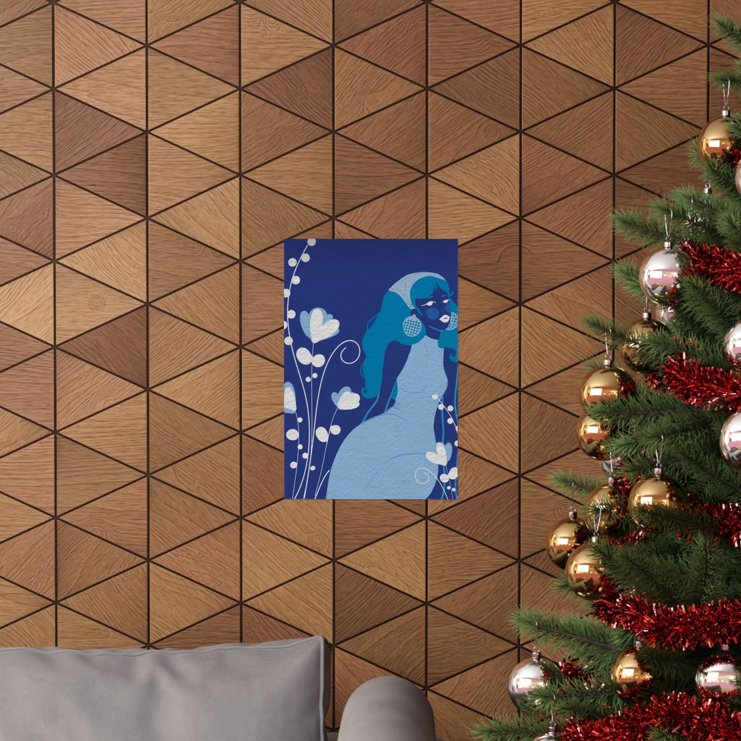 Feeling blue -  Frameless Art Print for Cozy Home Decor