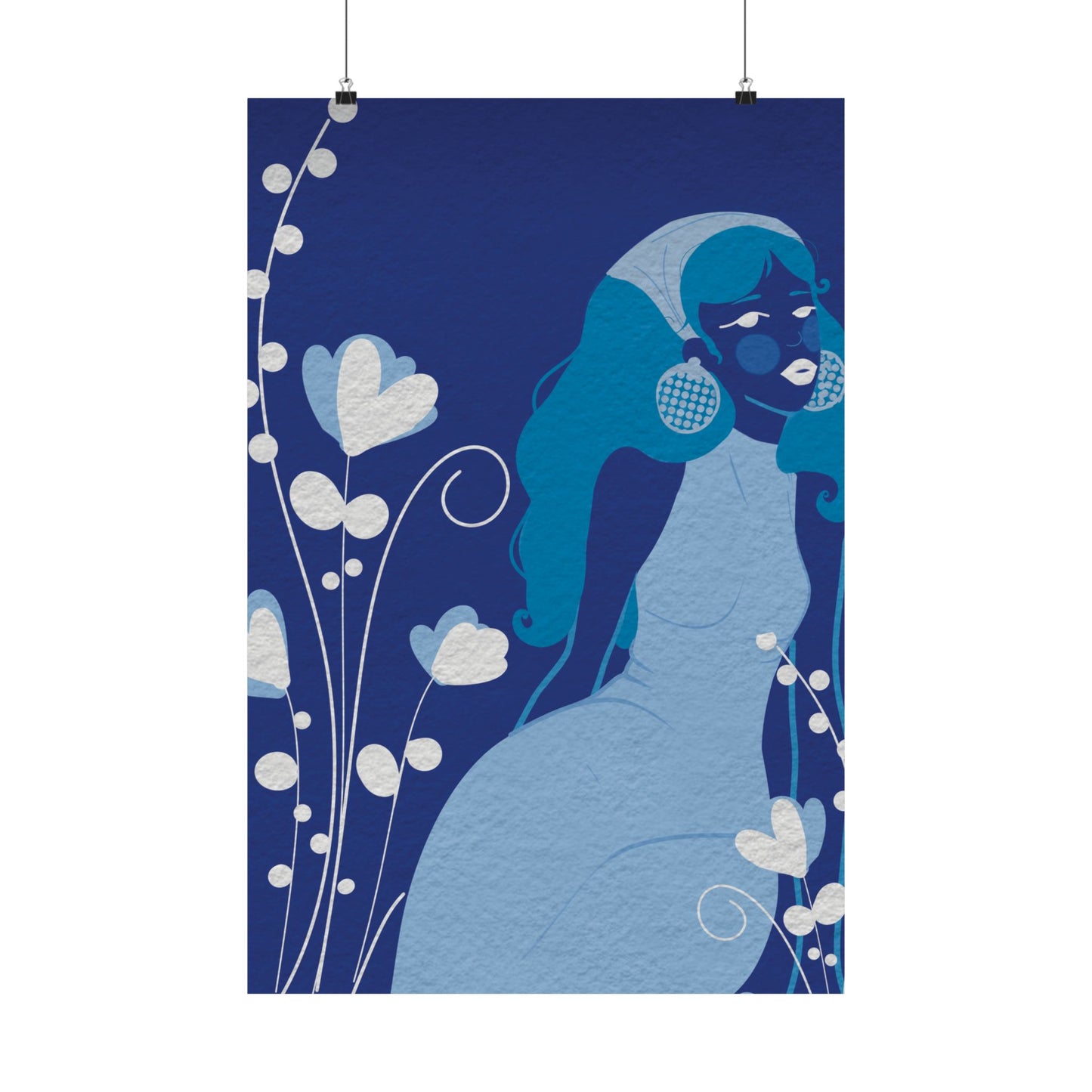 Feeling blue -  Frameless Art Print for Cozy Home Decor