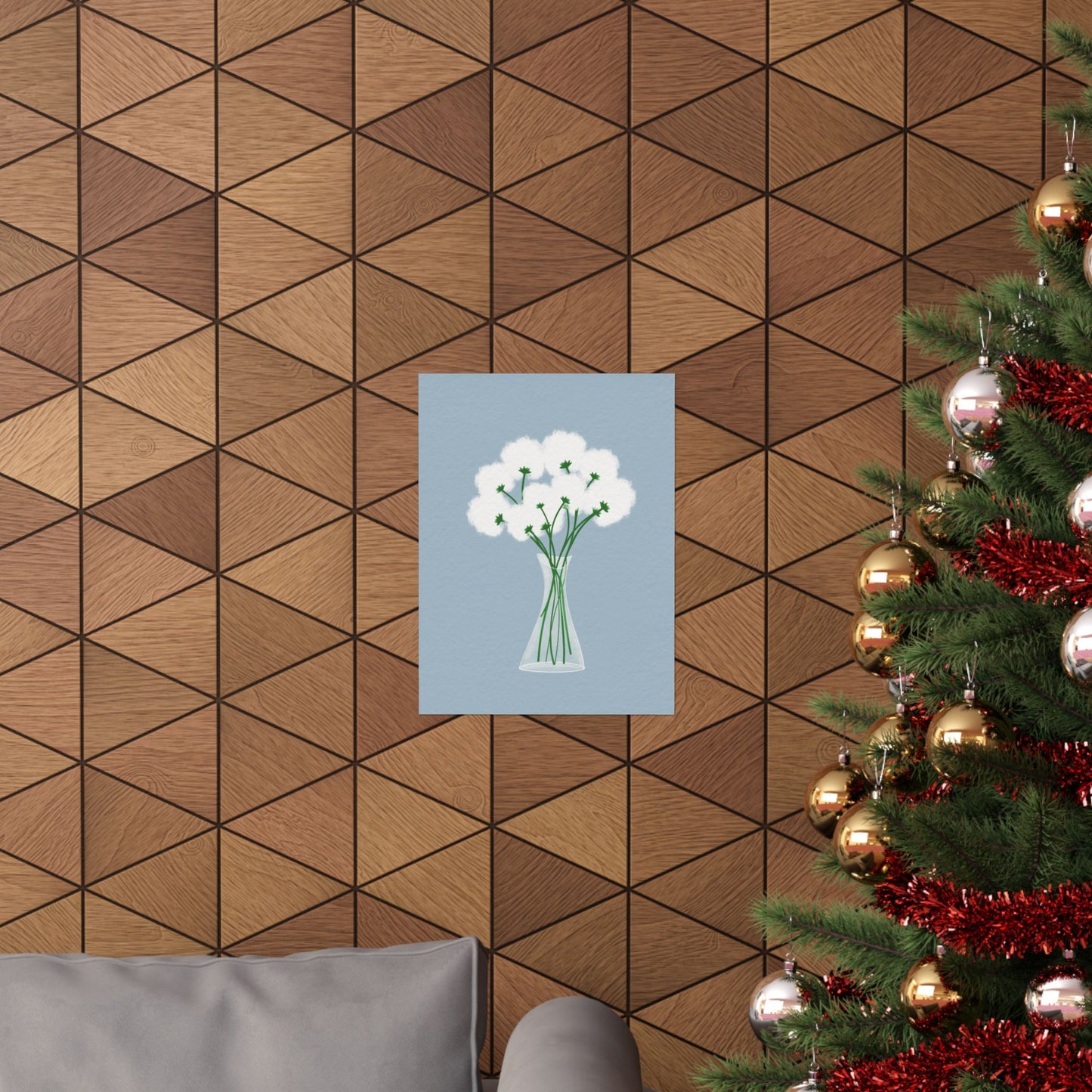 Gentle Bloom -  Frameless Art Print for Cozy Home Decor