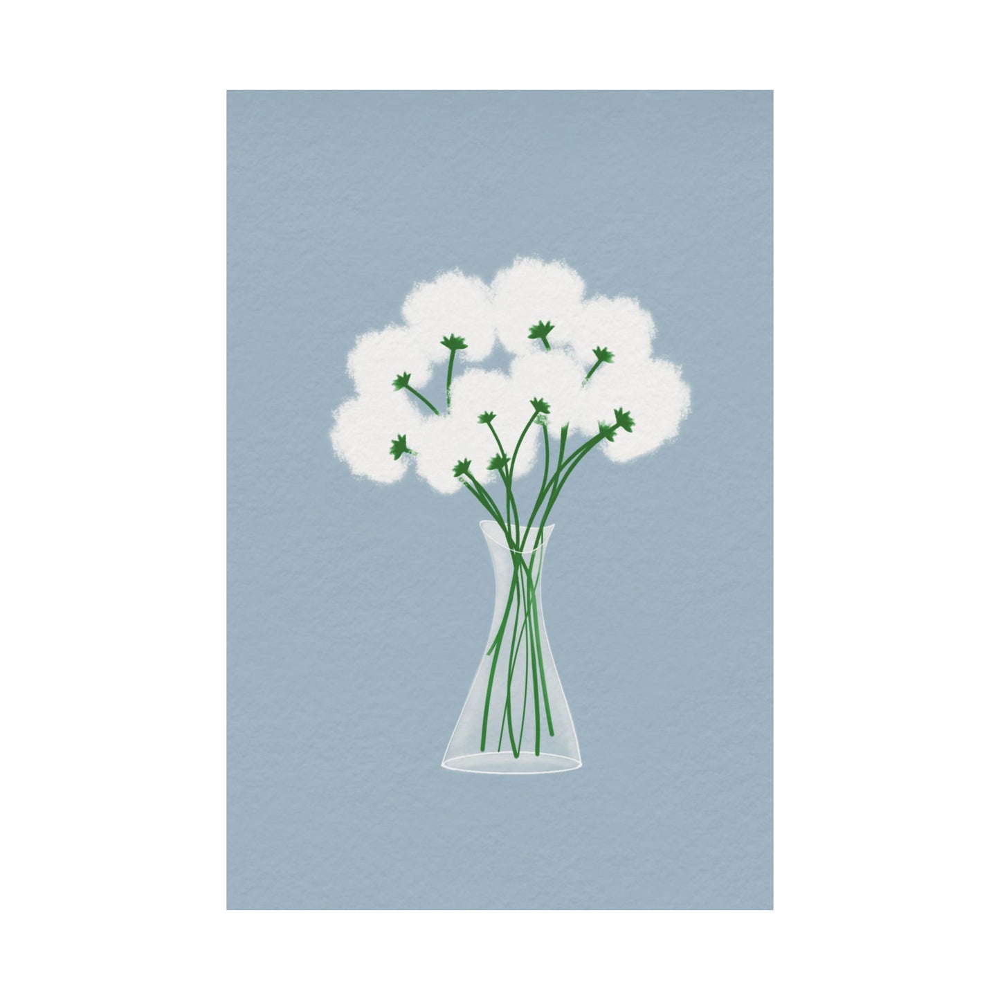 Gentle Bloom -  Frameless Art Print for Cozy Home Decor