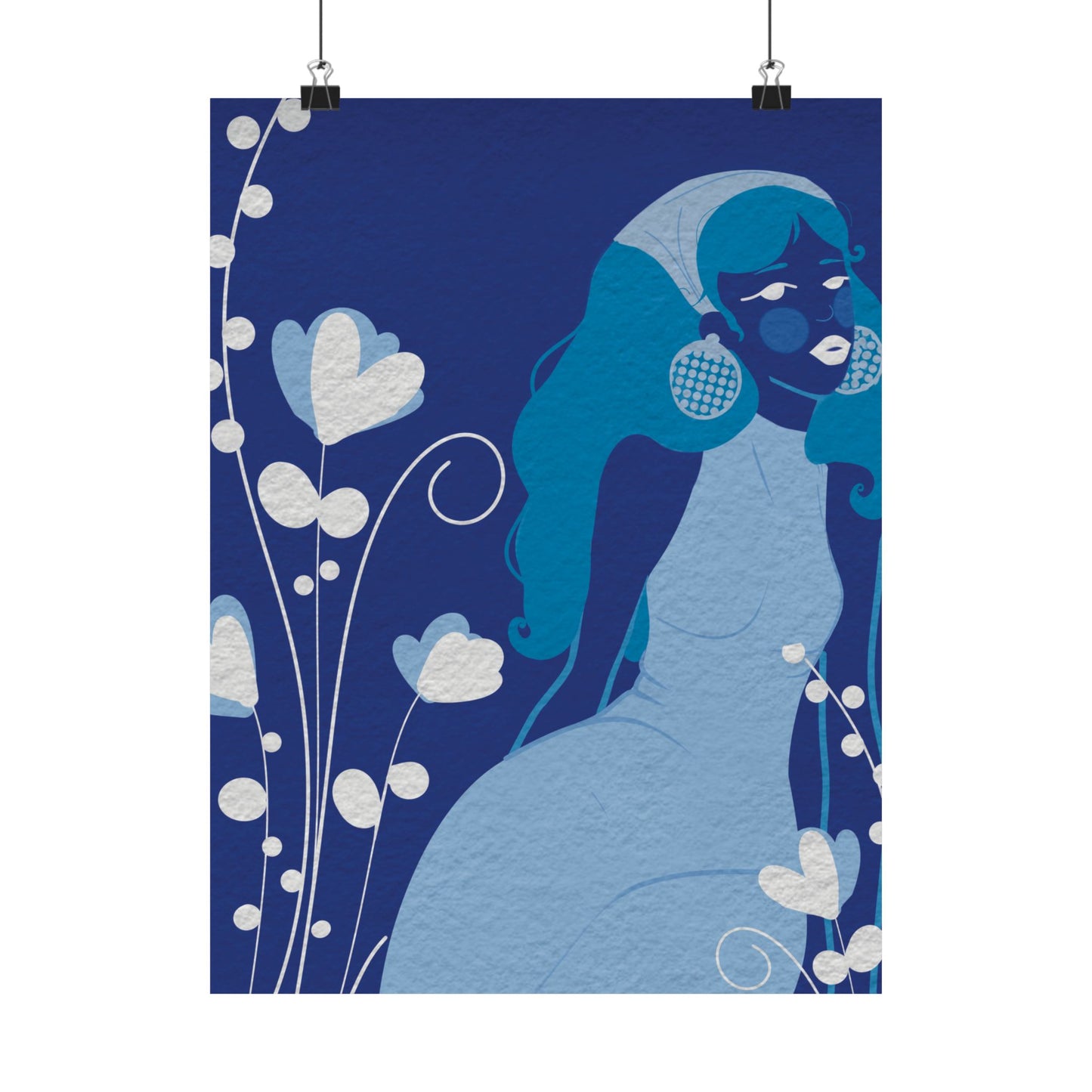 Feeling blue -  Frameless Art Print for Cozy Home Decor