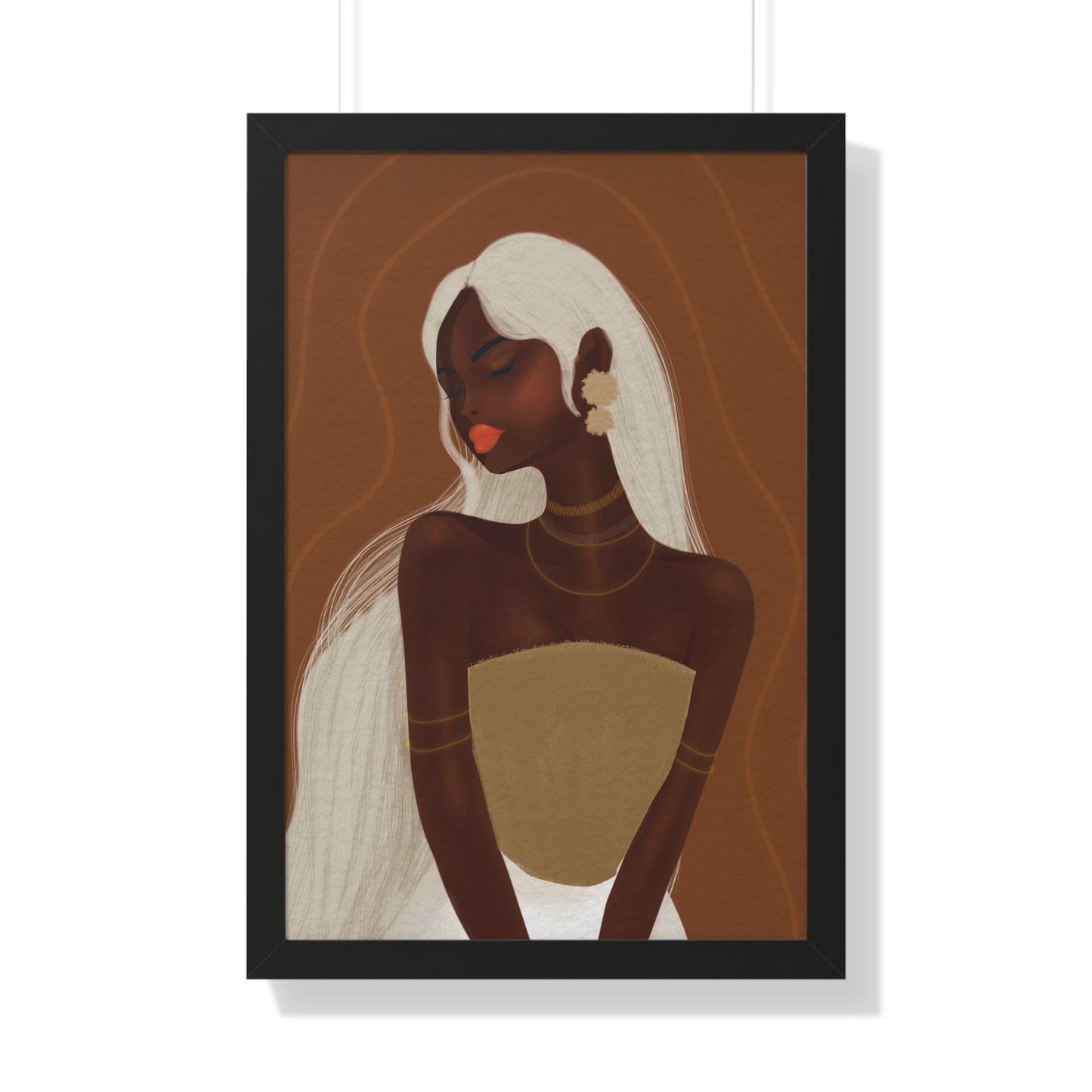 Goddess beauty - Afrocentric Art for Home Décor