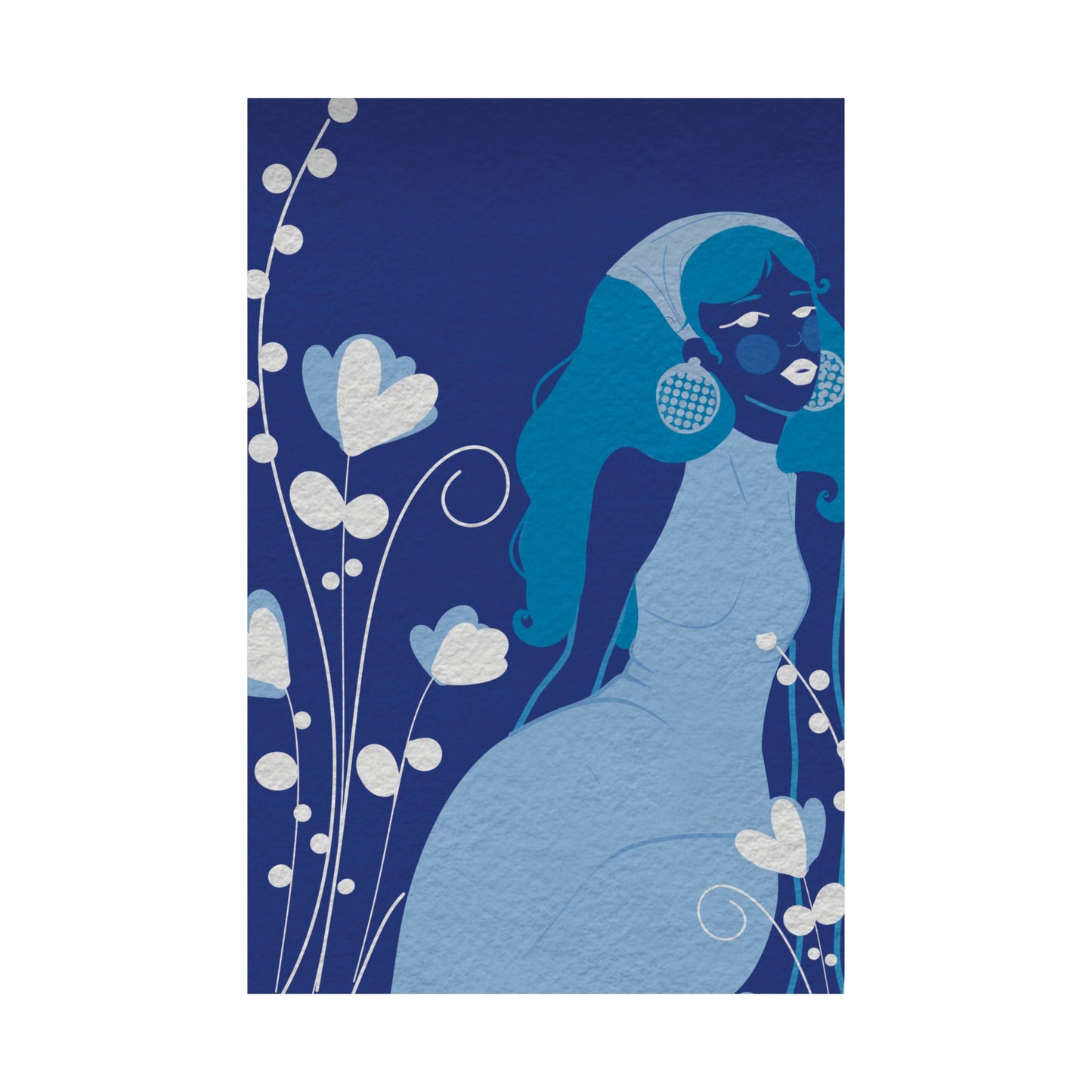 Feeling blue -  Frameless Art Print for Cozy Home Decor