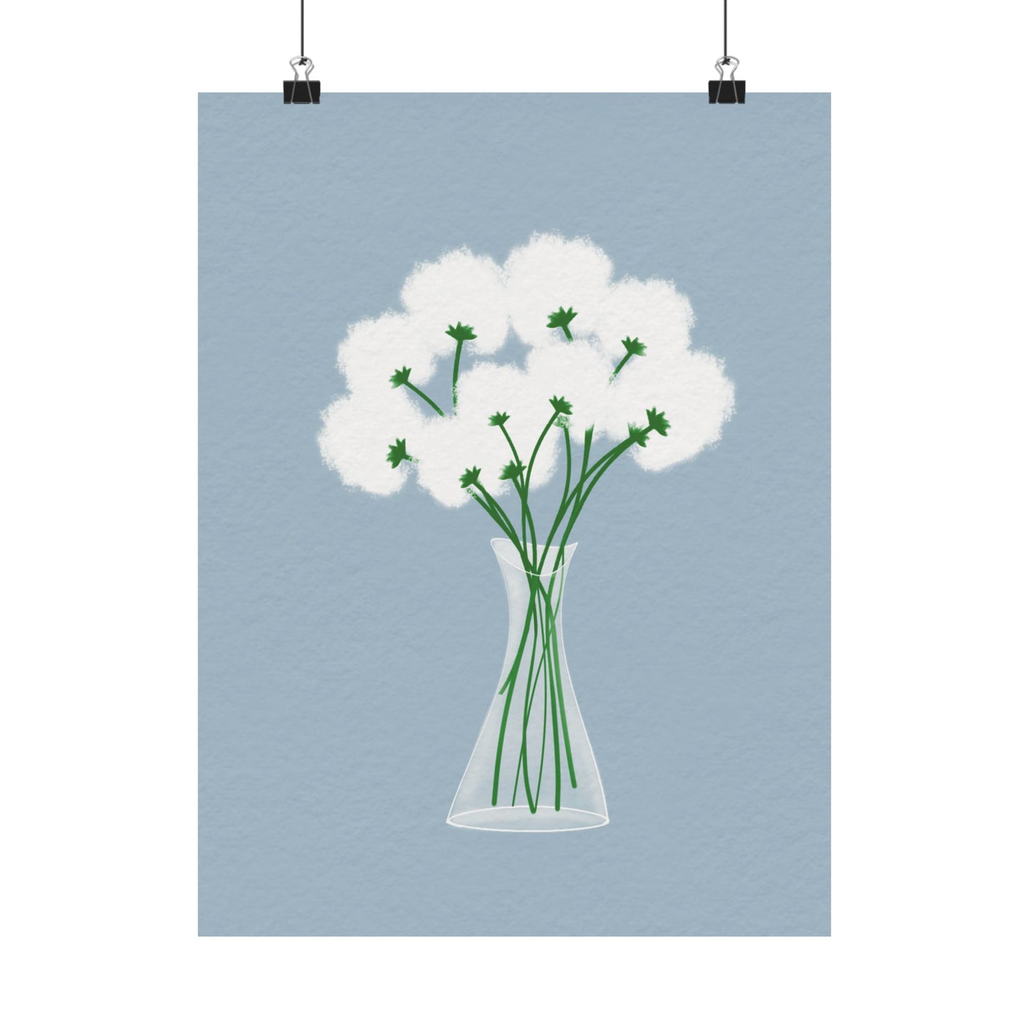 Gentle Bloom -  Frameless Art Print for Cozy Home Decor