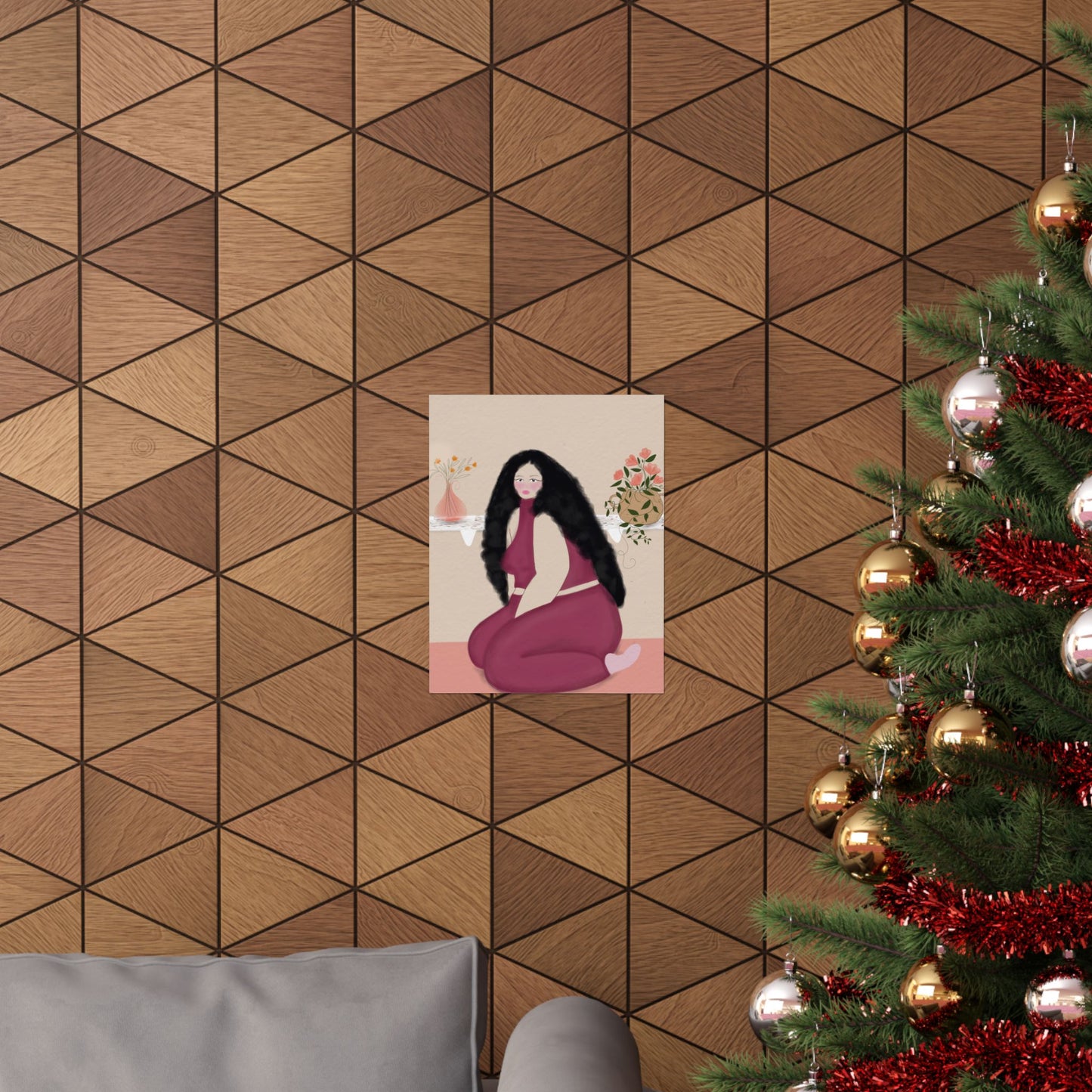 Soft Bloom -  Frameless Art Print for Cozy Home Decor