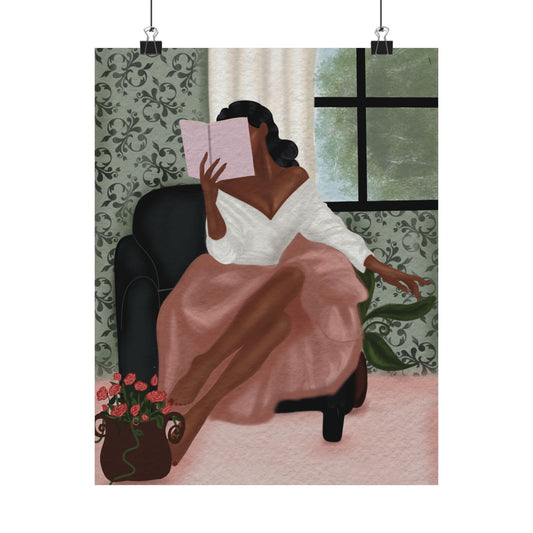 Elegant Solitude -  Frameless Art Print for Cozy Home Decor