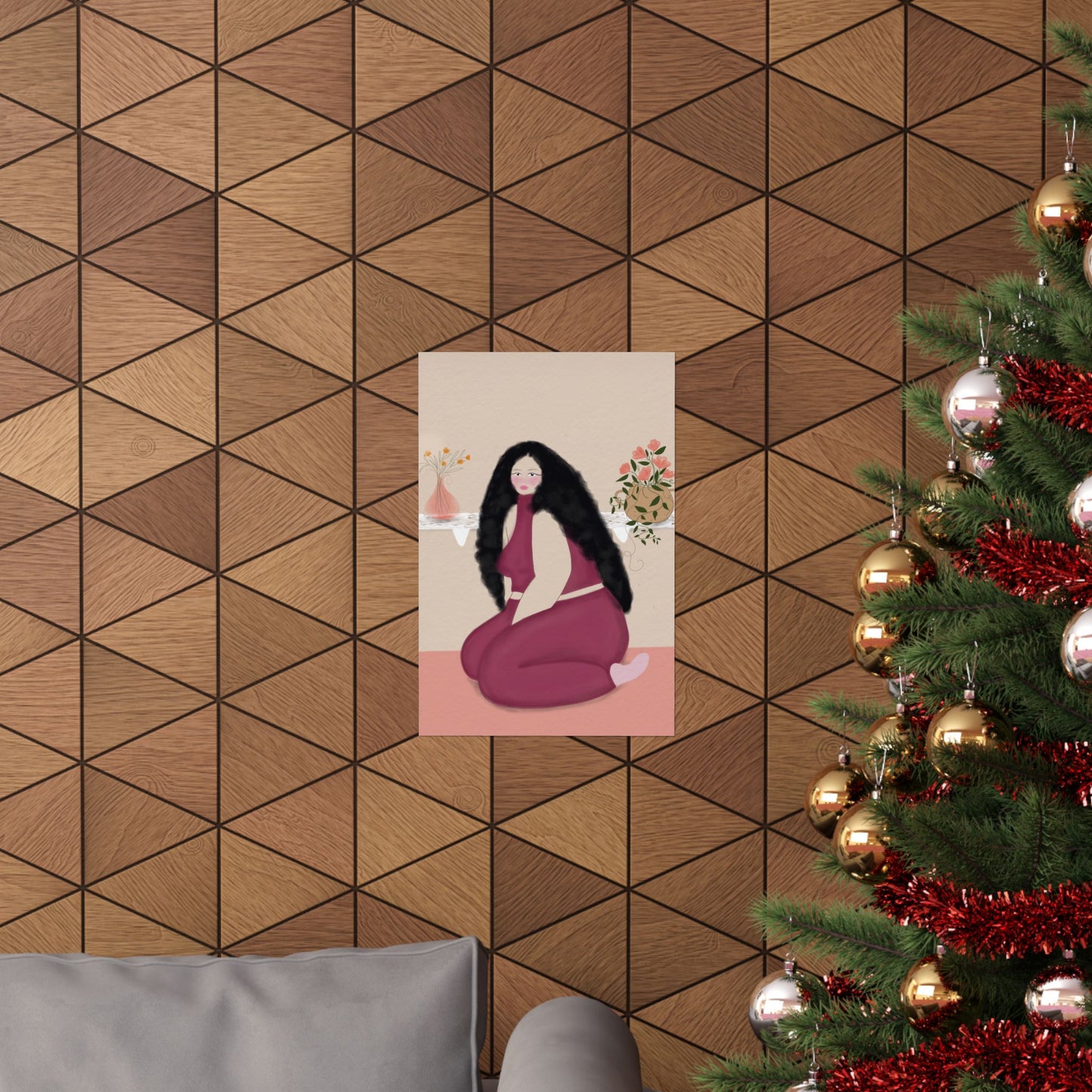 Soft Bloom -  Frameless Art Print for Cozy Home Decor