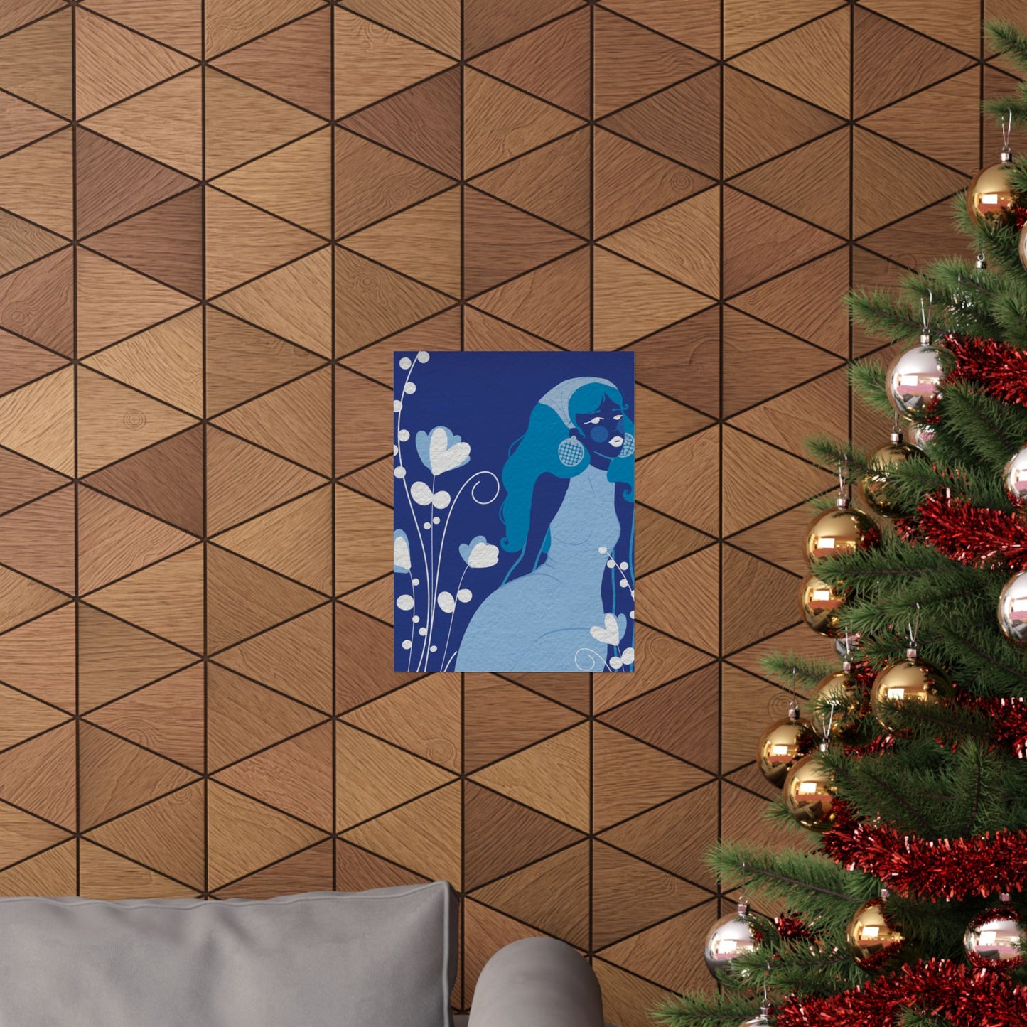 Feeling blue -  Frameless Art Print for Cozy Home Decor