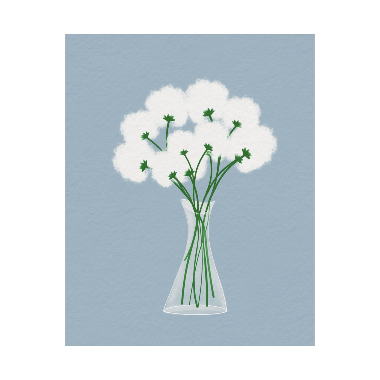 Gentle Bloom -  Frameless Art Print for Cozy Home Decor
