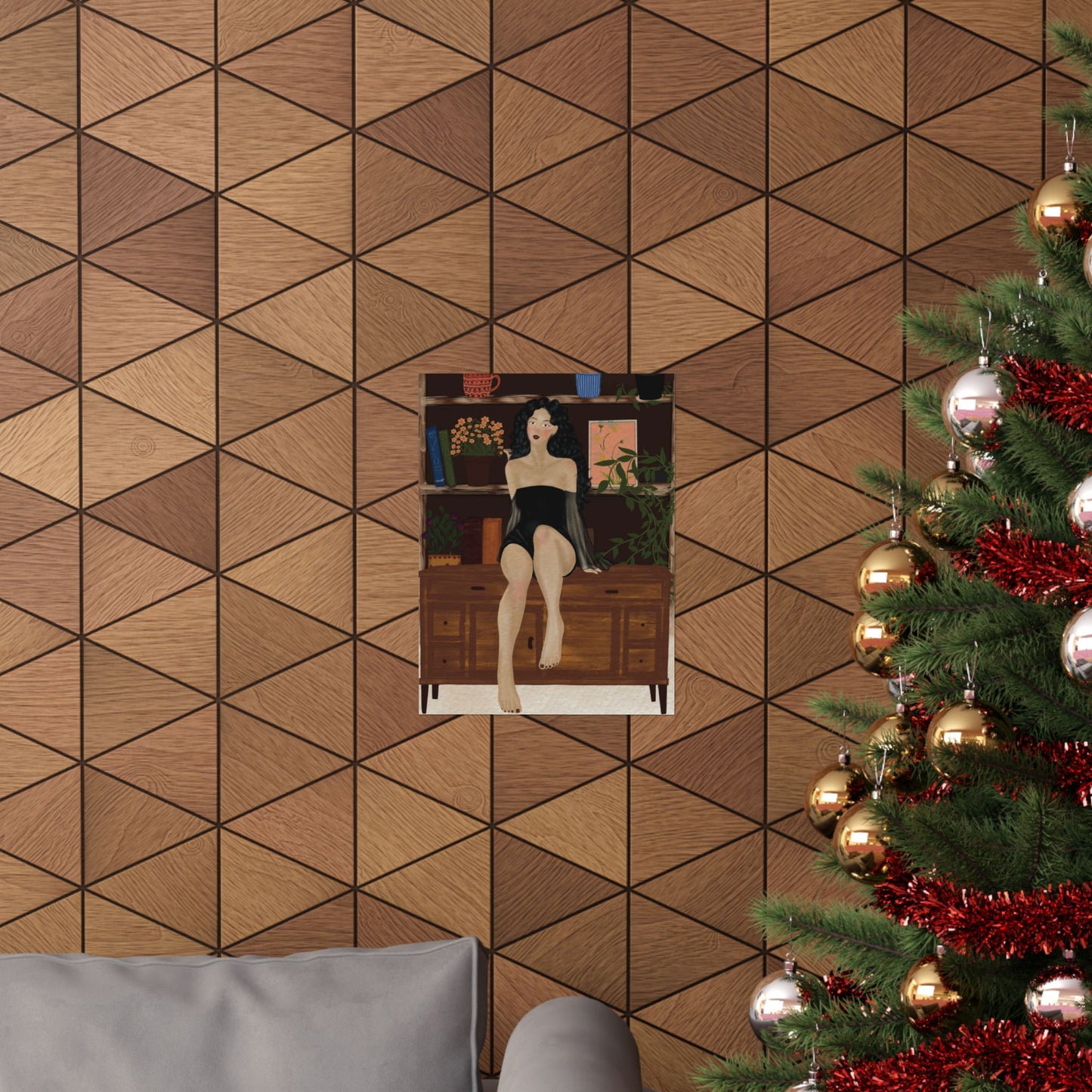 Pretty Pose -  Frameless Art Print for Cozy Home Decor