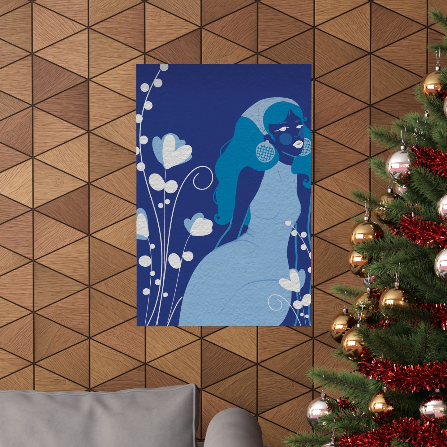 Feeling blue -  Frameless Art Print for Cozy Home Decor