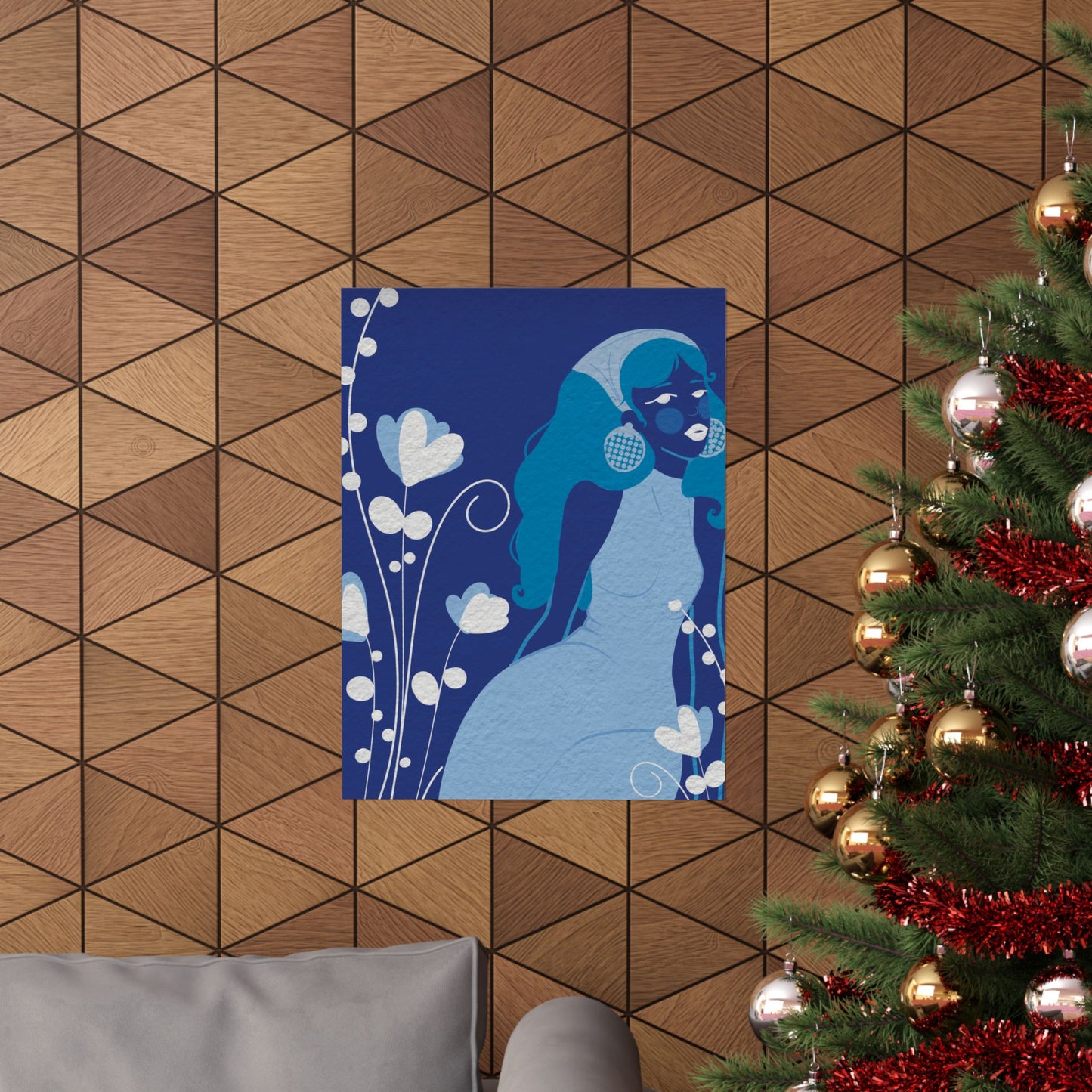 Feeling blue -  Frameless Art Print for Cozy Home Decor