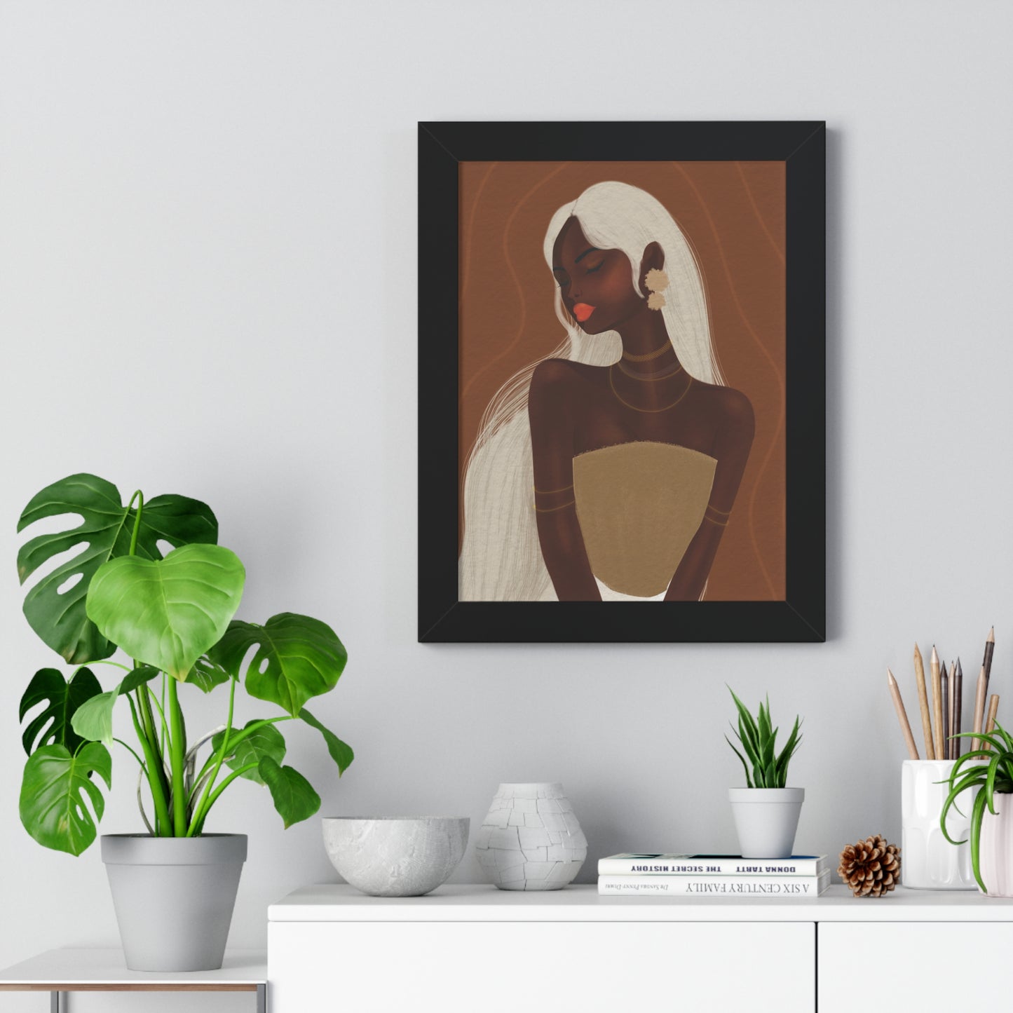 Goddess beauty - Afrocentric Art for Home Décor