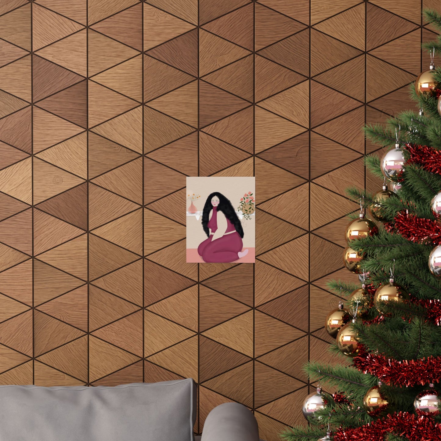 Soft Bloom -  Frameless Art Print for Cozy Home Decor