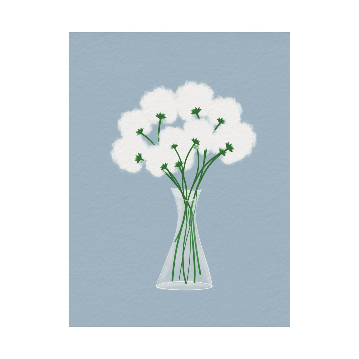 Gentle Bloom -  Frameless Art Print for Cozy Home Decor