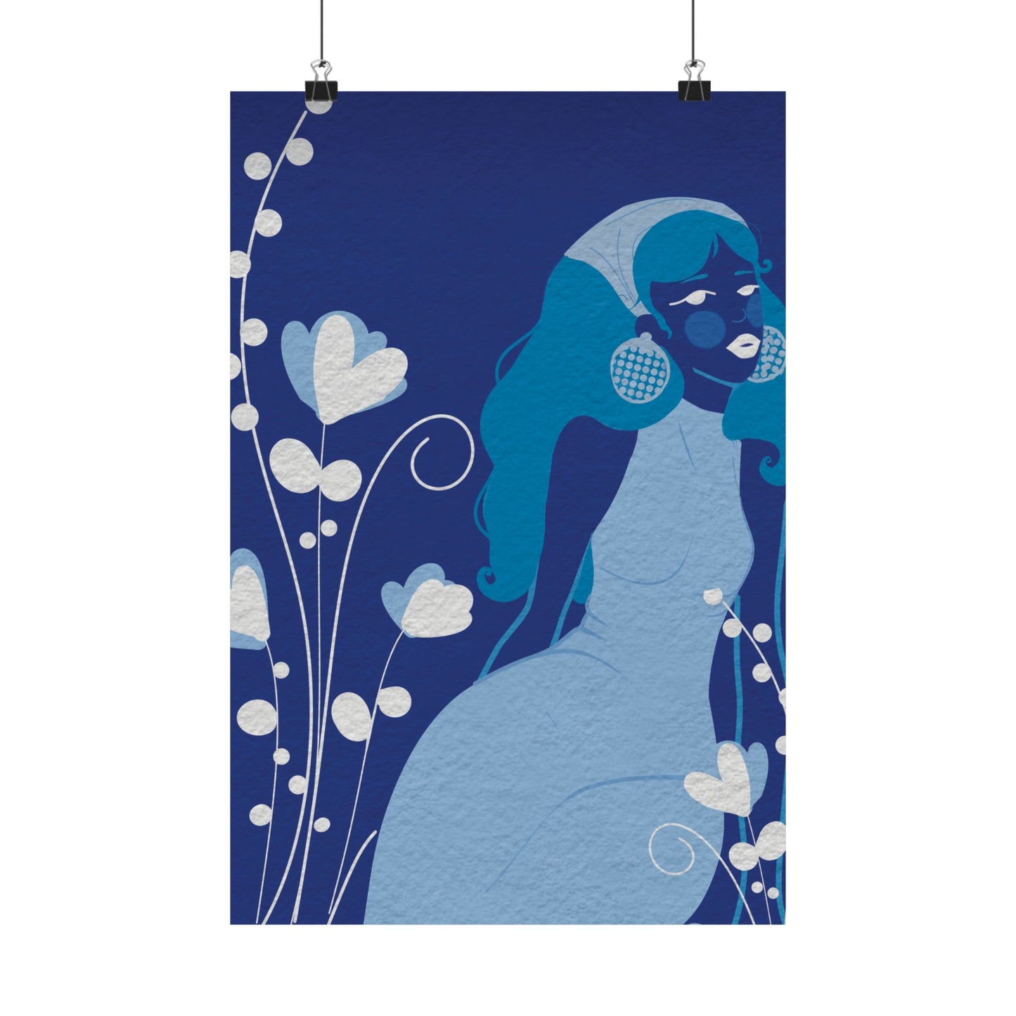 Feeling blue -  Frameless Art Print for Cozy Home Decor