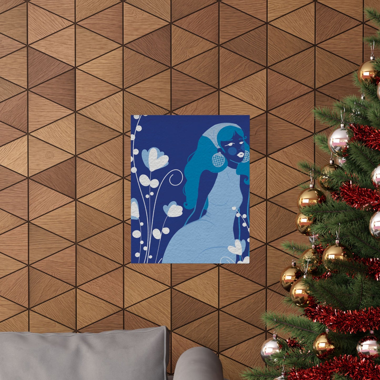 Feeling blue -  Frameless Art Print for Cozy Home Decor