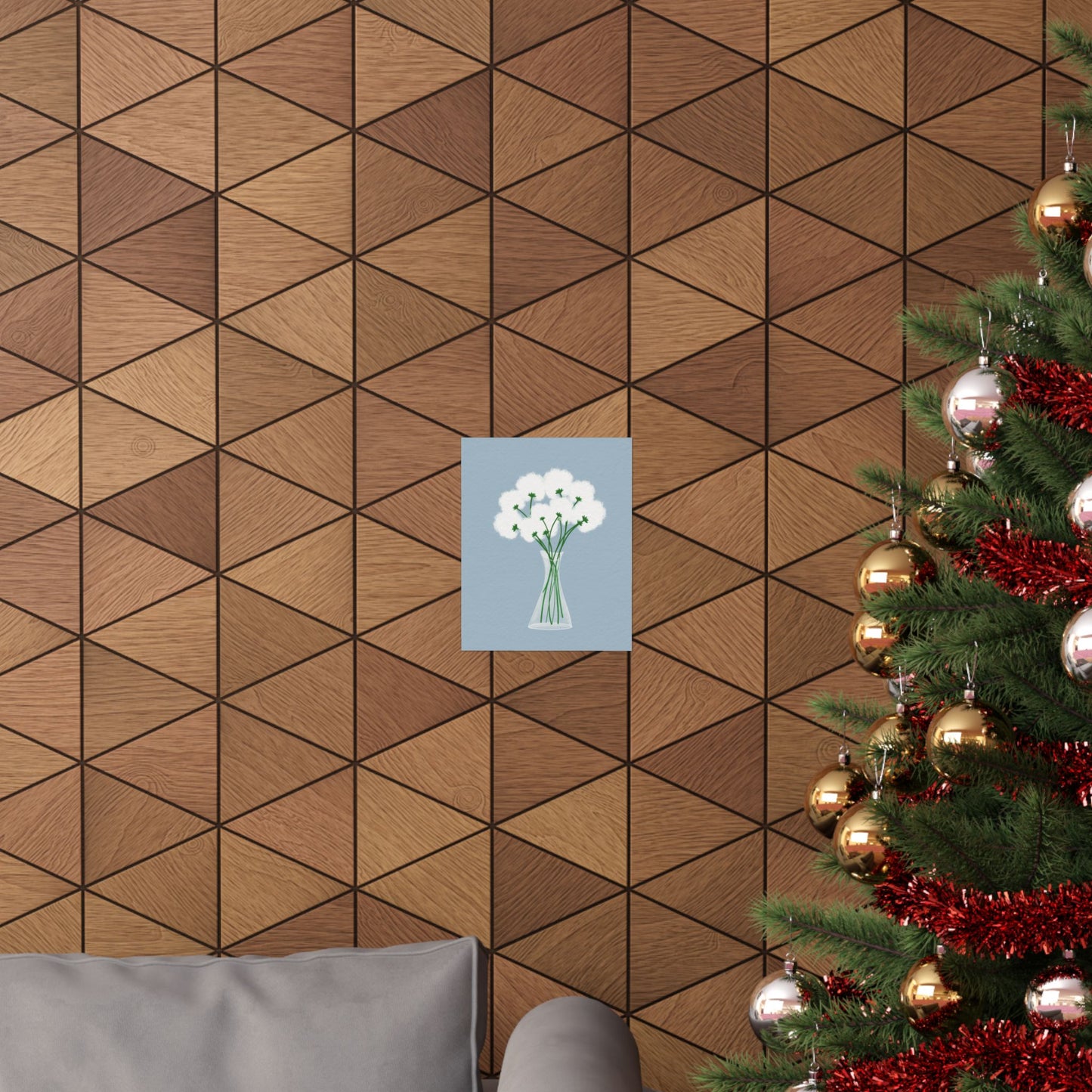 Gentle Bloom -  Frameless Art Print for Cozy Home Decor